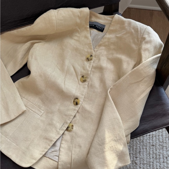 Linda Allard Ellen Tracy Jackets & Blazers - Vintage 100% Linen Blazer – Linda Allard for Ellen Tracy